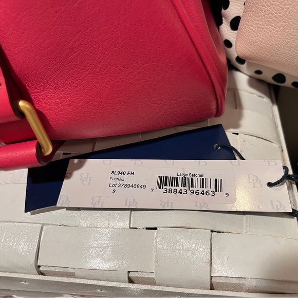 Dooney & Bourke Florentine Large Fuchsia Satchel - Picture 6 of 15
